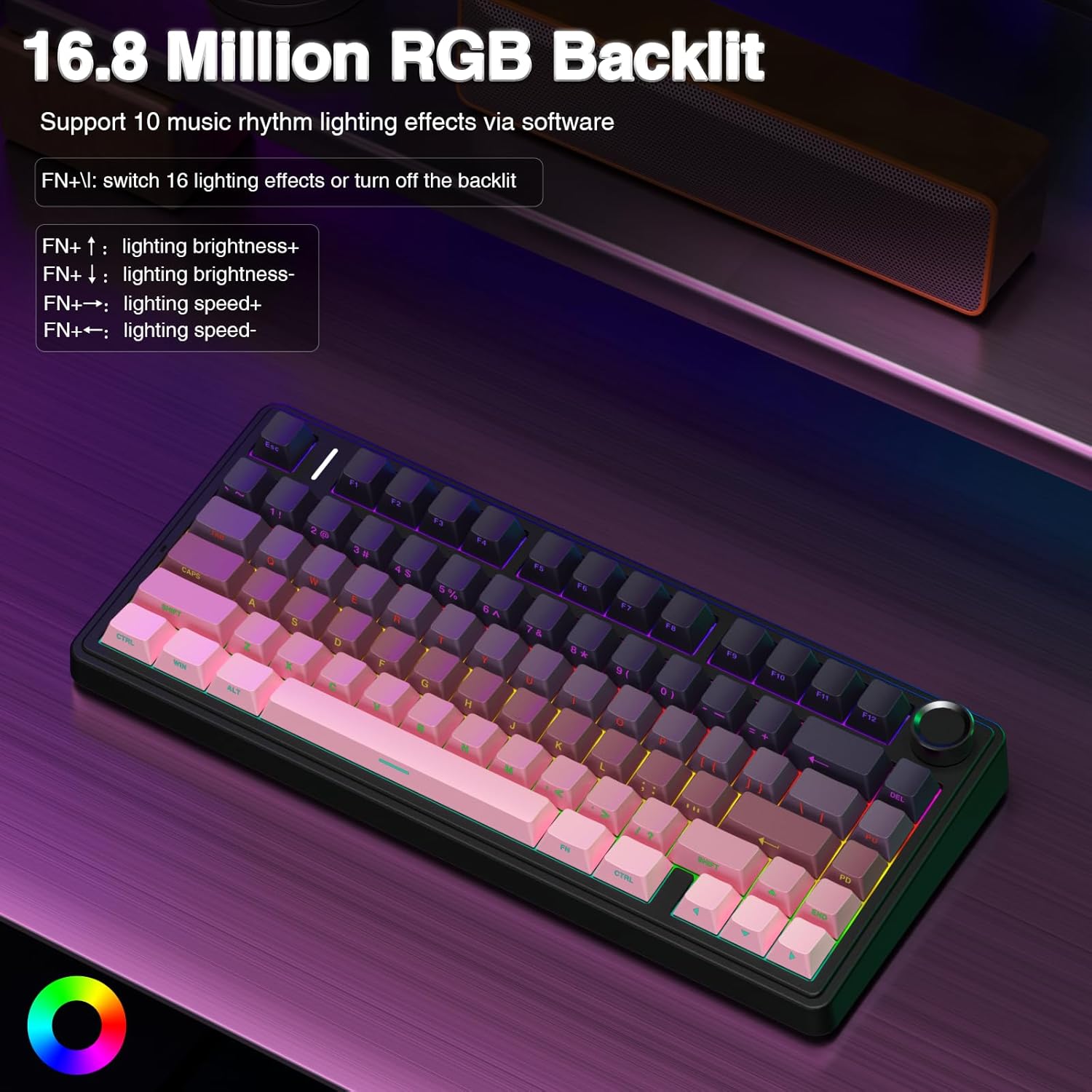 Tastatur Rosa Schwartz