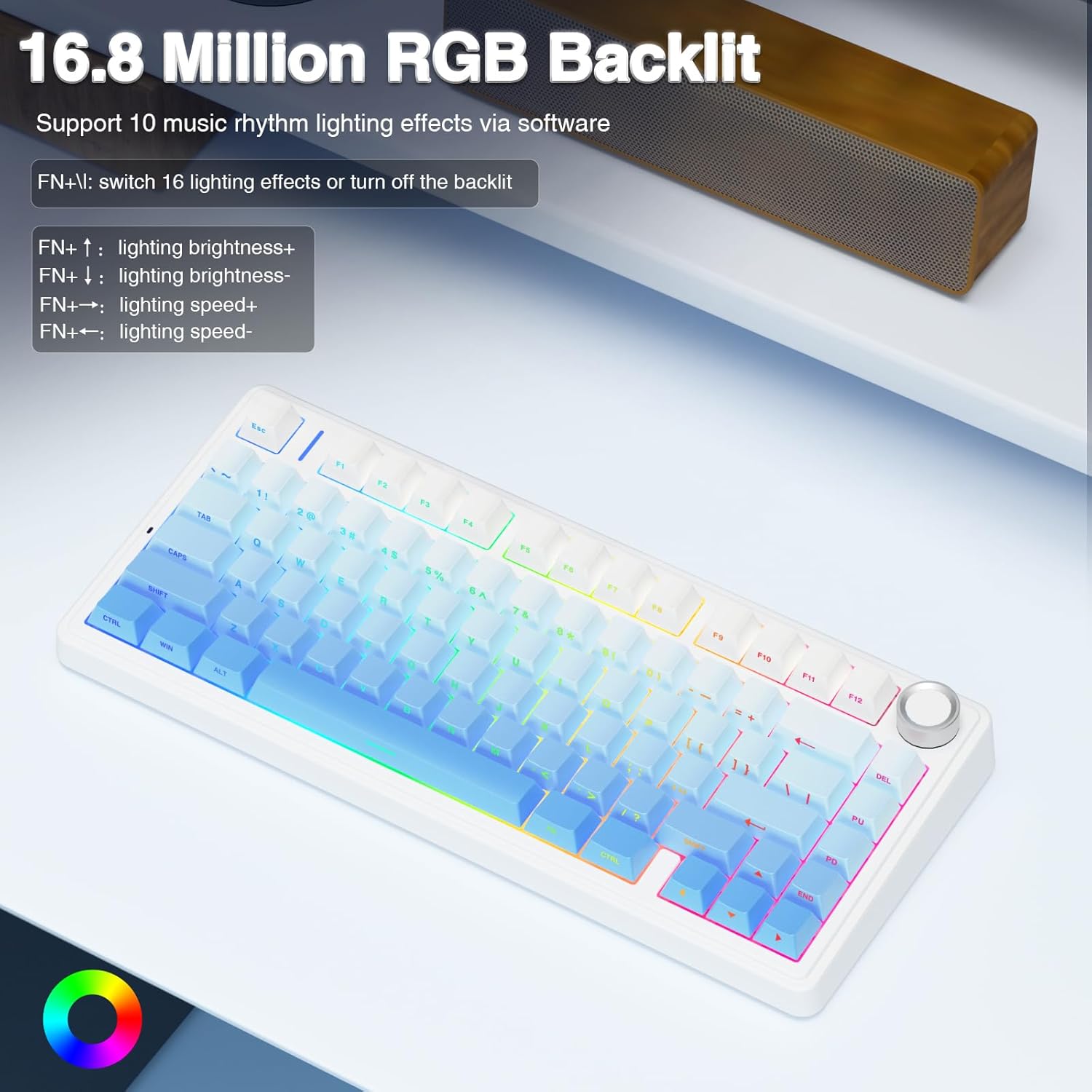 Tastatur Blau Weis