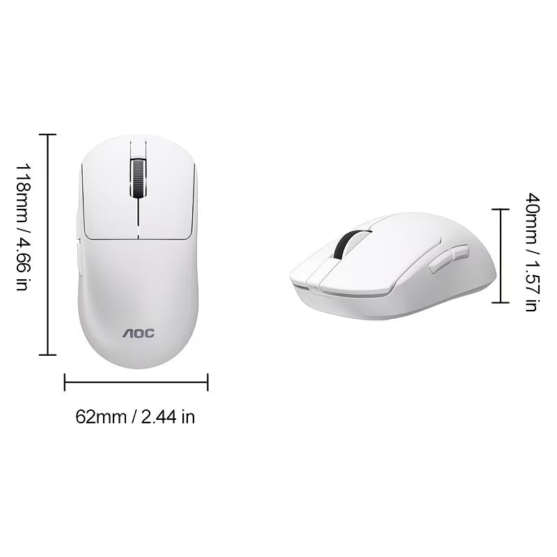 Gaming Maus Weiß